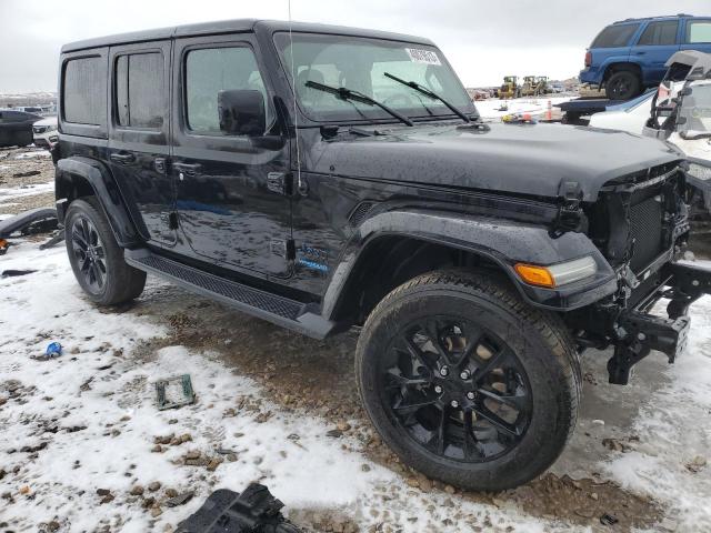 1C4JJXP60MW676746 - 2021 JEEP WRANGLER U SAHARA 4XE BLACK photo 4