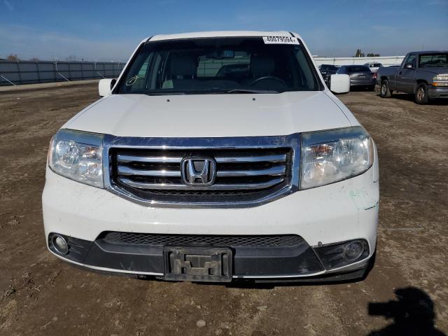 5FNYF3H74FB025854 - 2015 HONDA PILOT EXLN WHITE photo 5