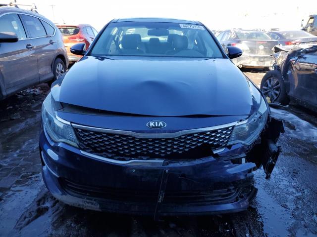 5XXGU4L34GG013438 - 2016 KIA OPTIMA EX BLUE photo 5