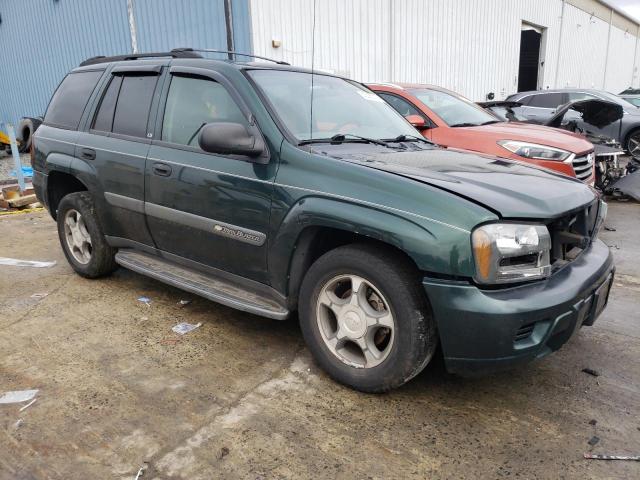 1GNDT13S442435357 - 2004 CHEVROLET TRAILBLAZE LS GREEN photo 4