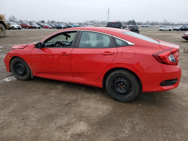 2HGFC2F72KH018582 - 2019 HONDA CIVIC EX RED photo 2