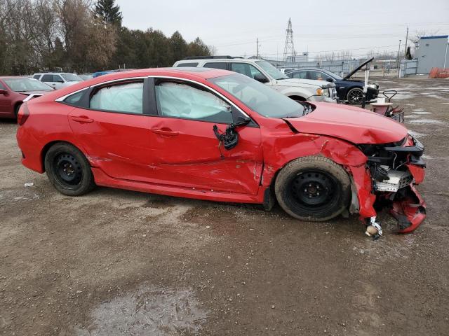 2HGFC2F72KH018582 - 2019 HONDA CIVIC EX RED photo 4