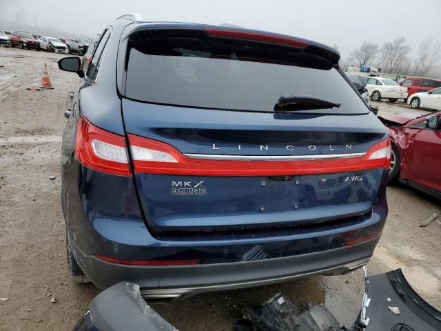 2LMPJ8KR0HBL21908 - 2017 LINCOLN MKX SELECT BLUE photo 6