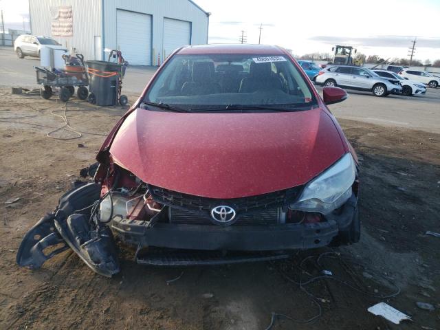 2T1BURHE2FC463497 - 2015 TOYOTA COROLLA L RED photo 5