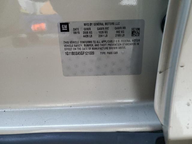 1G11B5SA5GF121009 - 2016 CHEVROLET MALIBU LIM LS BEIGE photo 12