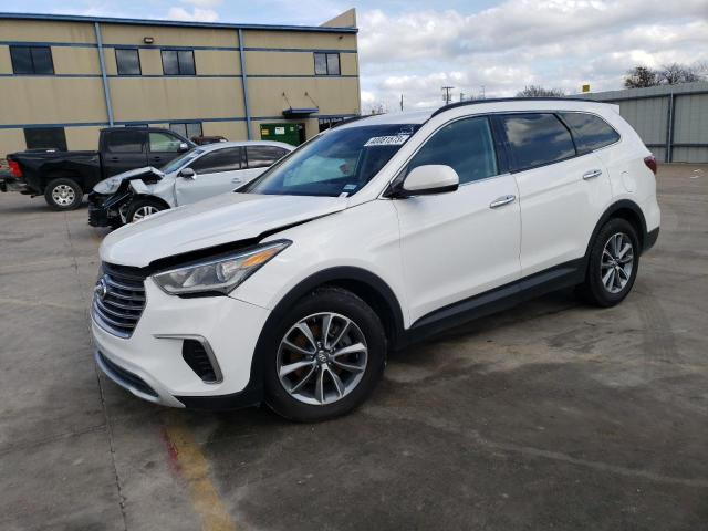 KM8SM4HF9HU182326 - 2017 HYUNDAI SANTA FE SE WHITE photo 1