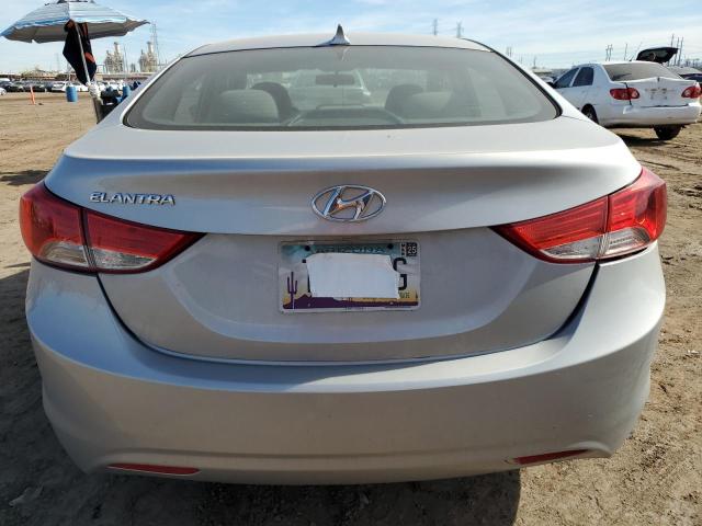 5NPDH4AE4DH357427 - 2013 HYUNDAI ELANTRA GLS SILVER photo 6