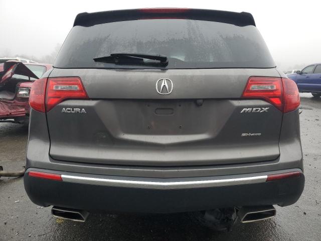 2HNYD2H29BH528718 - 2011 ACURA MDX CHARCOAL photo 6