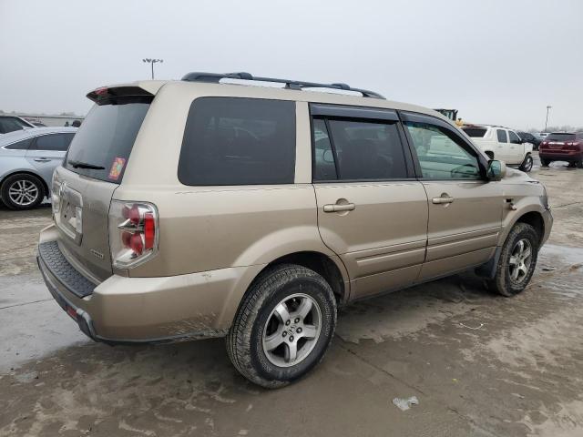 2HKYF18737H521445 - 2007 HONDA PILOT EXL TAN photo 3