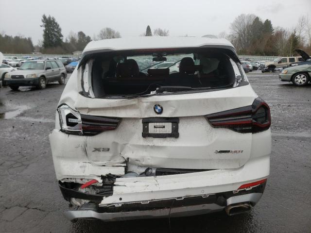 5UX53DP0XN9K64712 - 2022 BMW X3 XDRIVE30I WHITE photo 6