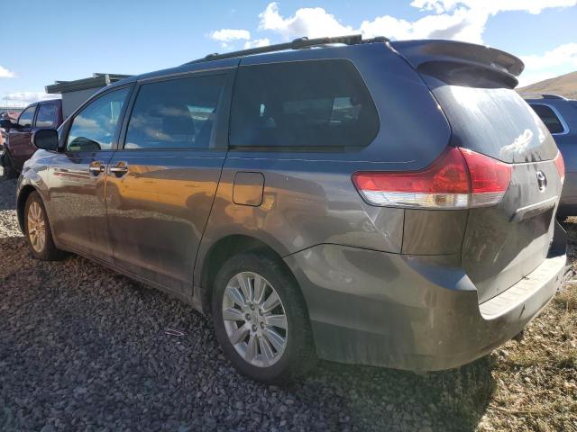 5TDDK3DC7BS012034 - 2011 TOYOTA SIENNA XLE GRAY photo 2