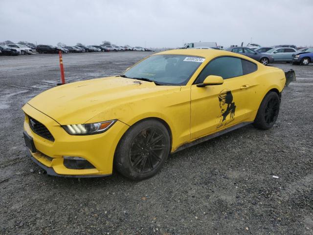 1FA6P8AM4F5353137 - 2015 FORD MUSTANG YELLOW photo 1