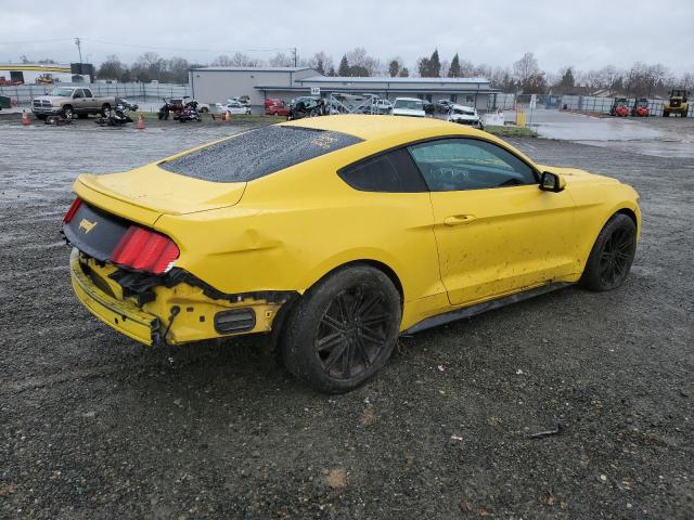 1FA6P8AM4F5353137 - 2015 FORD MUSTANG YELLOW photo 3