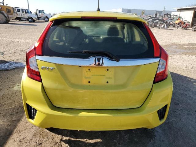 JHMGK5H74GX019884 - 2016 HONDA FIT EX YELLOW photo 6