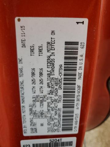 5TFSZ5AN5GX009185 - 2016 TOYOTA TACOMA ACCESS CAB Қызғылт сары фото 12