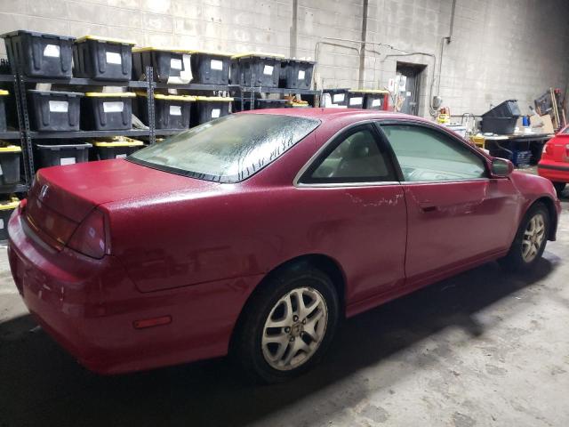 1HGCG22502A036993 - 2002 HONDA ACCORD EX RED photo 3