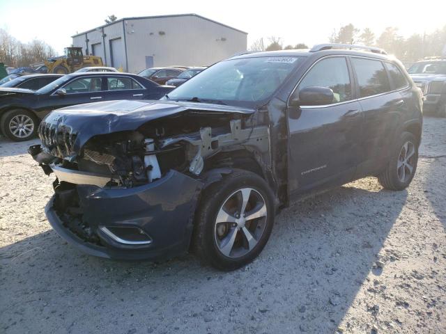 1C4PJMDNXKD385877 - 2019 JEEP CHEROKEE LIMITED BLUE photo 1