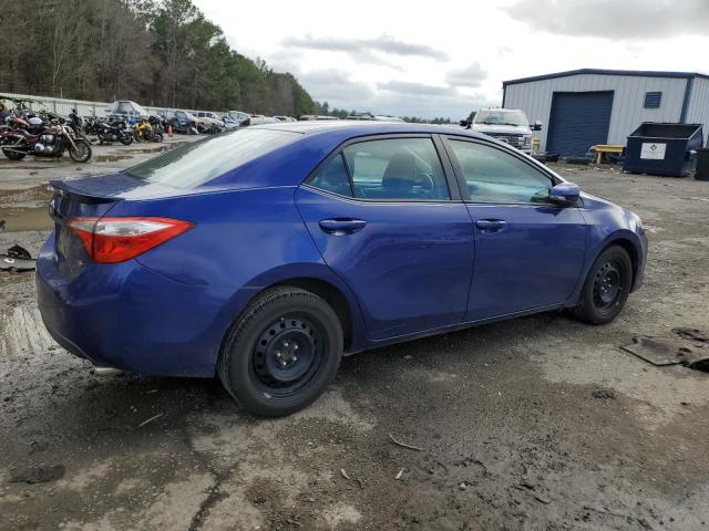 2T1BURHE9EC140157 - 2014 TOYOTA COROLLA L BLUE photo 3