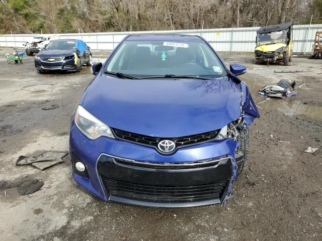 2T1BURHE9EC140157 - 2014 TOYOTA COROLLA L BLUE photo 5