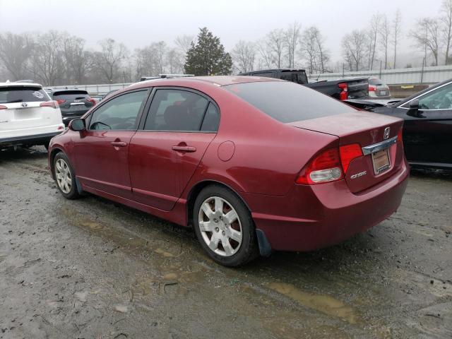 2HGFA1F52AH586182 - 2010 HONDA CIVIC LX RED photo 2