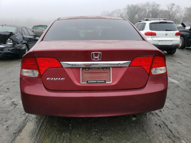 2HGFA1F52AH586182 - 2010 HONDA CIVIC LX RED photo 6