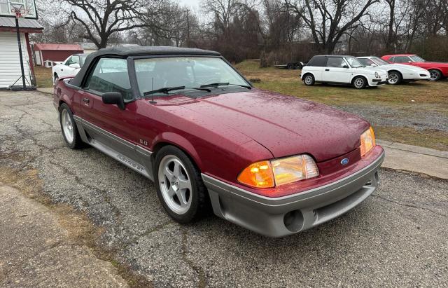 1FACP45E9PF161285 - 1993 FORD MUSTANG GT MAROON photo 1