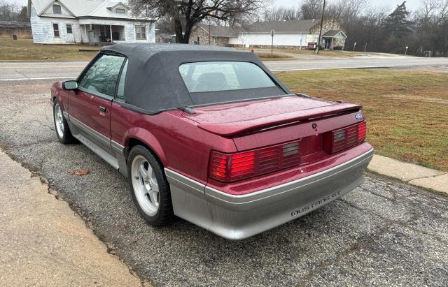 1FACP45E9PF161285 - 1993 FORD MUSTANG GT MAROON photo 3