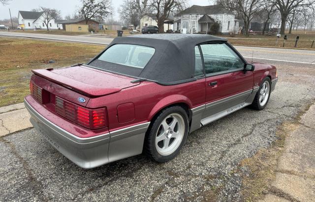 1FACP45E9PF161285 - 1993 FORD MUSTANG GT MAROON photo 4