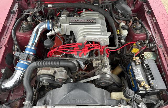 1FACP45E9PF161285 - 1993 FORD MUSTANG GT MAROON photo 7