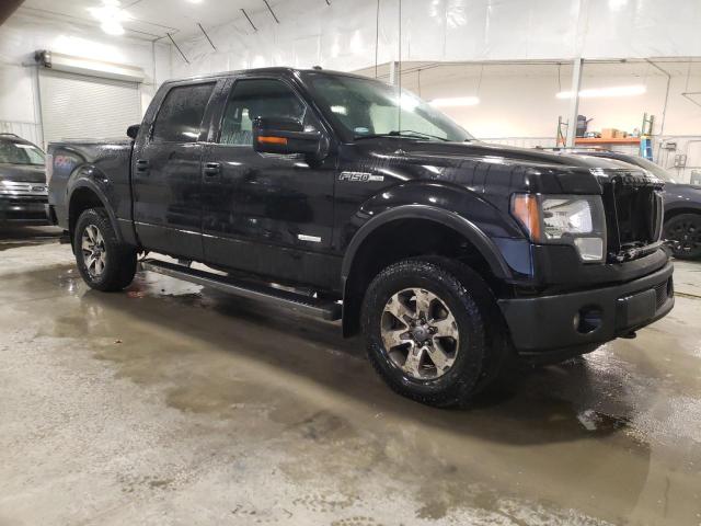 1FTFW1ET4CKD57997 - 2012 FORD F150 SUPERCREW BLACK photo 4