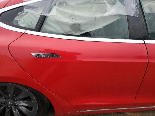 5YJSA1E47LF407889 - 2020 TESLA MODEL S წითელი ფოტო 10