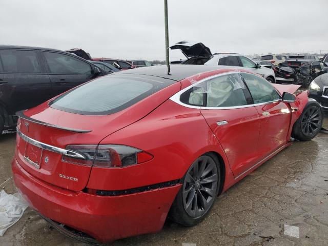 5YJSA1E47LF407889 - 2020 TESLA MODEL S RED photo 3