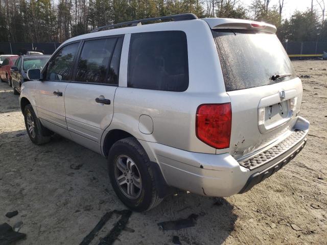 5FNYF18495B046076 - 2005 HONDA PILOT EX SILVER photo 2