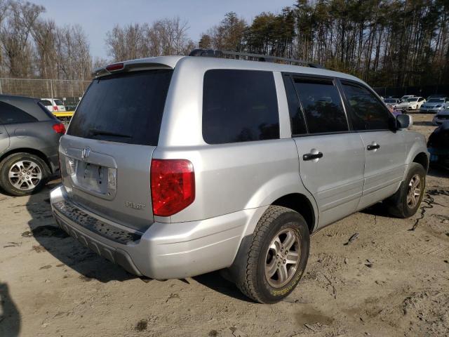 5FNYF18495B046076 - 2005 HONDA PILOT EX SILVER photo 3