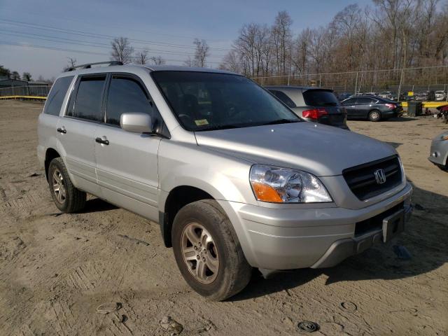 5FNYF18495B046076 - 2005 HONDA PILOT EX SILVER photo 4