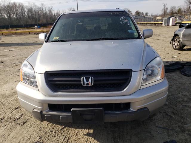 5FNYF18495B046076 - 2005 HONDA PILOT EX SILVER photo 5