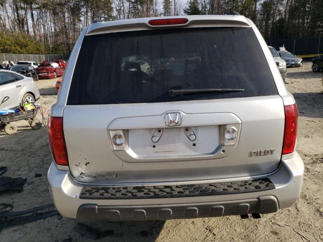 5FNYF18495B046076 - 2005 HONDA PILOT EX SILVER photo 6