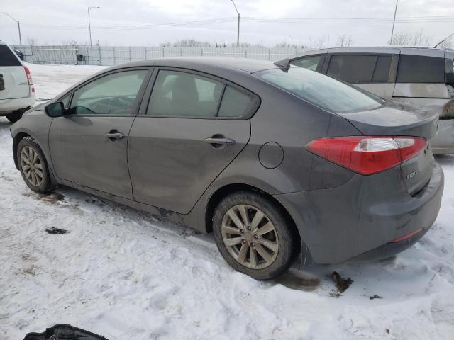 KNAFX4A69E5067249 - 2014 KIA FORTE LX GRAY photo 2