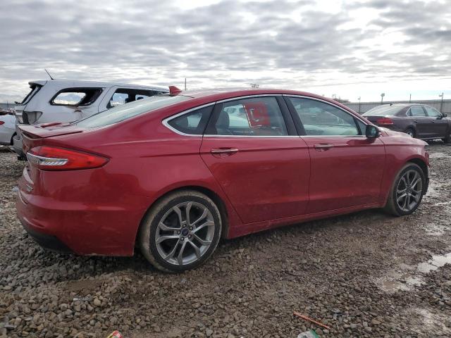 3FA6P0RU9LR129862 - 2020 FORD FUSION TITANIUM RED photo 3