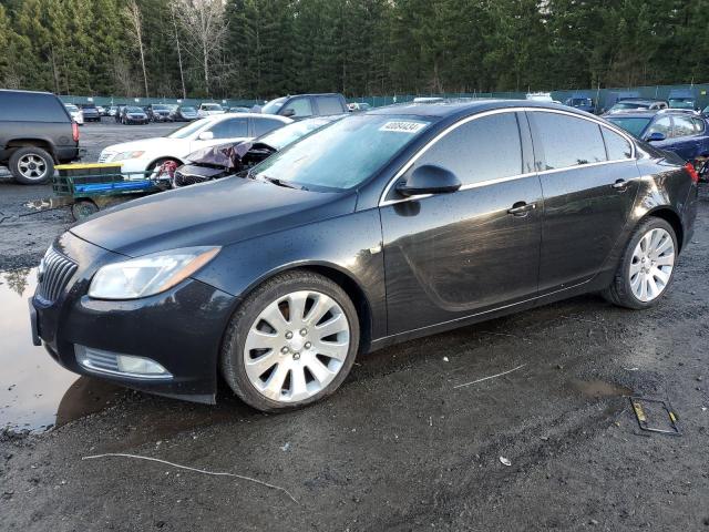 W04G15GV8B1083386 - 2011 BUICK REGAL CXL BLACK photo 1