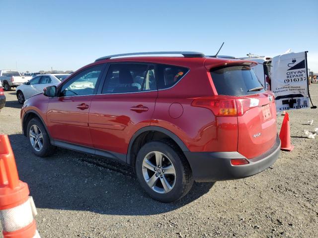 JTMRFREV6FD096670 - 2015 TOYOTA RAV4 XLE RED photo 2