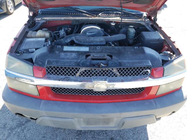 3GNEC13T22G217824 - 2002 CHEVROLET AVALANCHE C1500 RED photo 11