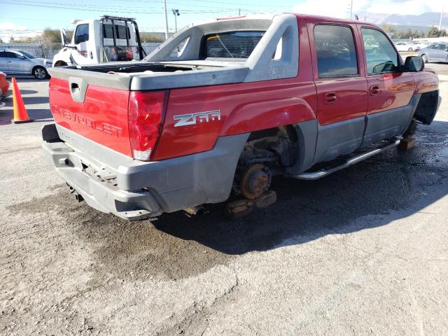 3GNEC13T22G217824 - 2002 CHEVROLET AVALANCHE C1500 RED photo 3