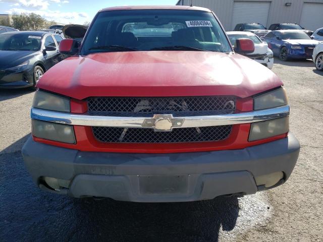 3GNEC13T22G217824 - 2002 CHEVROLET AVALANCHE C1500 RED photo 5