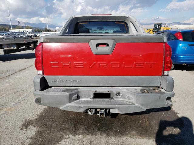 3GNEC13T22G217824 - 2002 CHEVROLET AVALANCHE C1500 RED photo 6