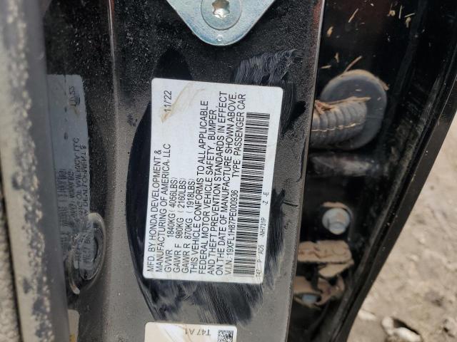 19XFL1H87PE000936 - 2023 HONDA CIVIC SPORT TOURING BLACK photo 12