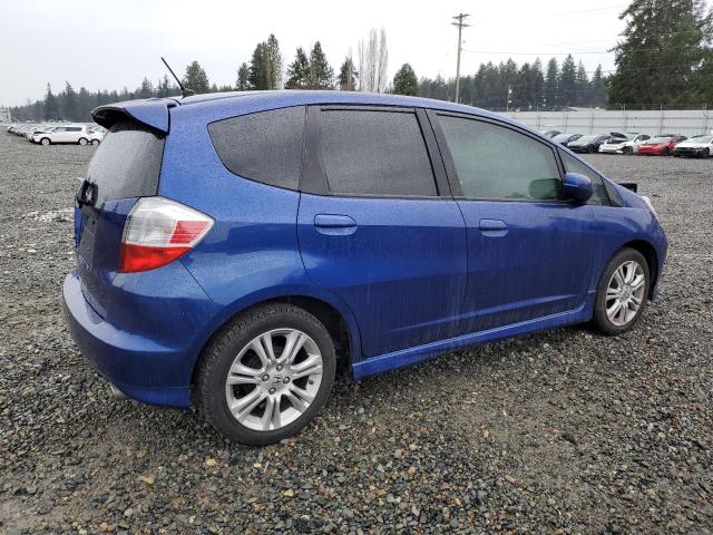 JHMGE8H40AC024934 - 2010 HONDA FIT SPORT BLUE photo 3