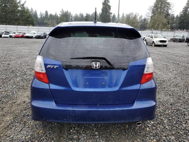 JHMGE8H40AC024934 - 2010 HONDA FIT SPORT BLUE photo 6