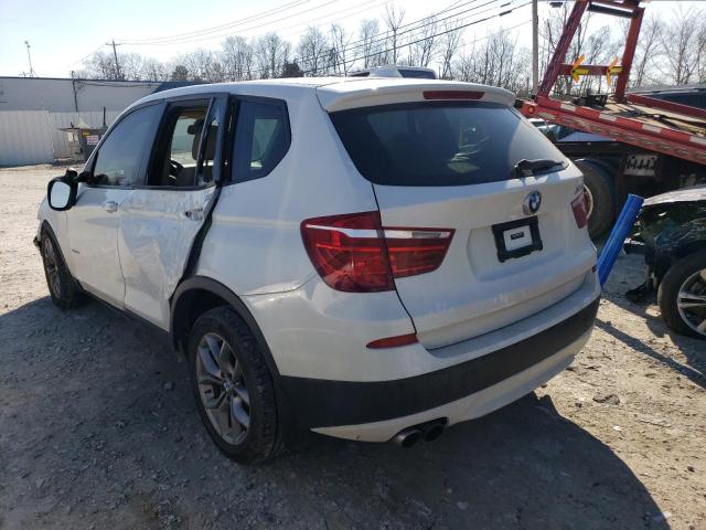5UXWX7C53BLT78044 - 2011 BMW X3 XDRIVE35I WHITE photo 2