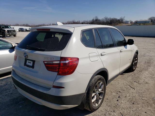 5UXWX7C53BLT78044 - 2011 BMW X3 XDRIVE35I WHITE photo 3